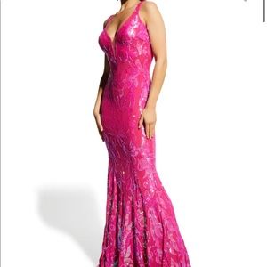 Hot Pink Jovani Gown